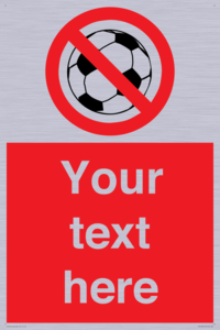 Custom No Ball Games Sign